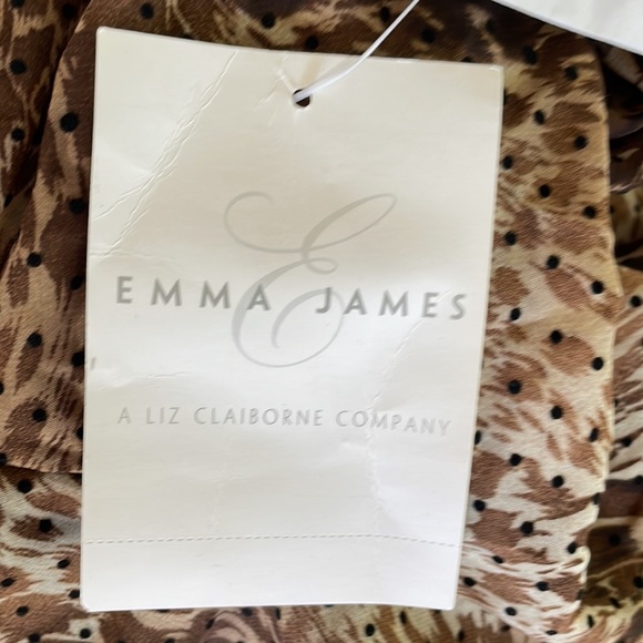 Emma James leopard print blouse (sz 10) - Picture 11 of 12